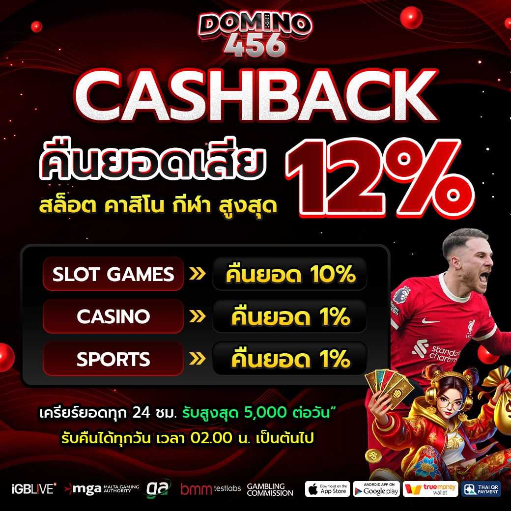 PROMOTION DOMINO456 คืนยอดเสีย