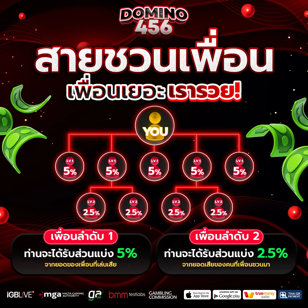 PROMOTION DOMINO456 ชวนเพื่อน